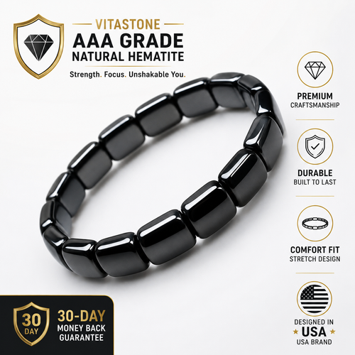 VITASTONE™ NATURAL HEMATITE BRACELET